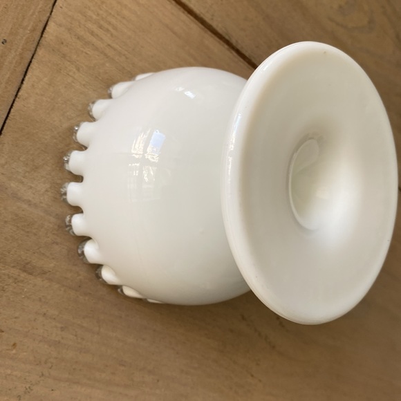 Fenton White Silver Crest Dip Bowl USA - Picture 8 of 9